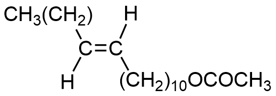 (E)-11-tetradecenyl acetate structure